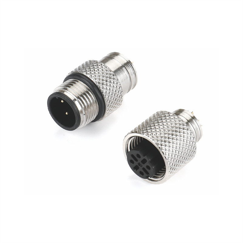 07 M12 D扣 4P公头母头焊线式